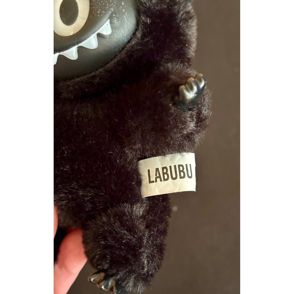Pop Mart The Monsters Labubu Plush Doll Serenity Gray All Black Lot Authentic - Picture 4 of 8